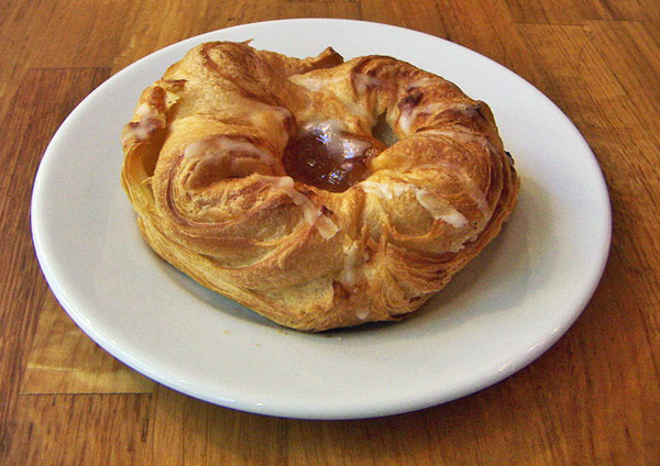 glazed cherry danish