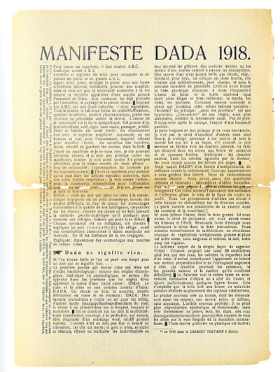 dada manifest