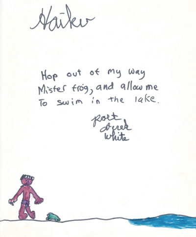 frog haiku by Derek White