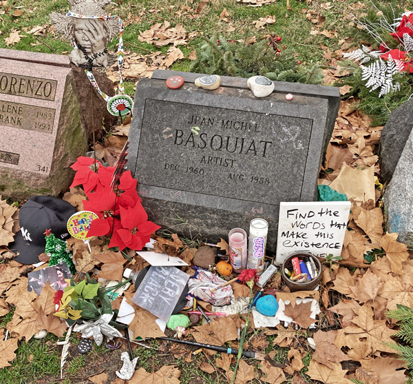 Jean Michel Basquiat, grave, tombstone