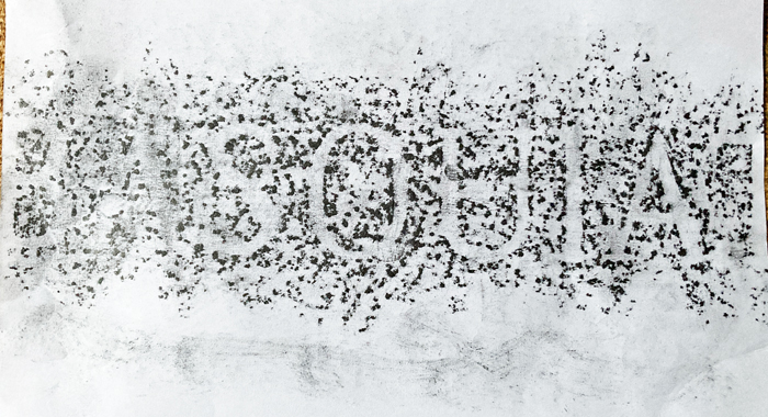 Jean-Michel Basquiat, grave rubbing, tombstone rubbing