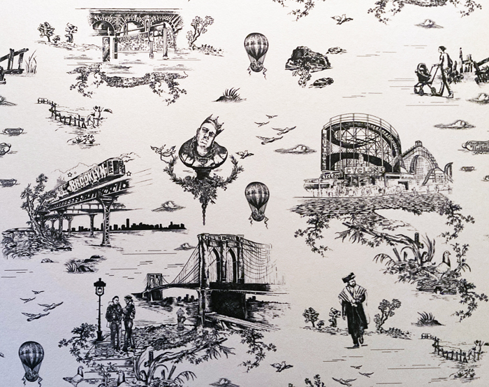 mike D toile wallpaper, hasidic jews, notorous B.I.G.